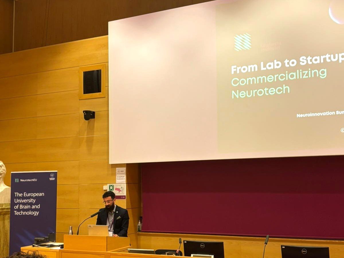 Bardia Bijani at the NeurotechEU Neuroinnovation Summit