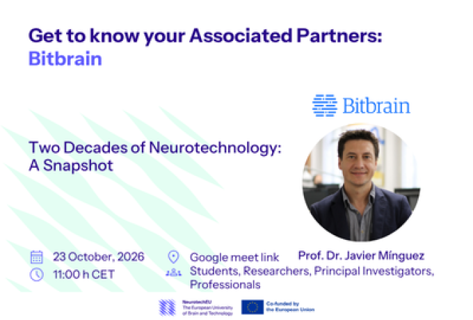 "Get to Know Your Partners" Lecture Series - Bitbrain. Two Decades of Neurotechnology: A Snapshot